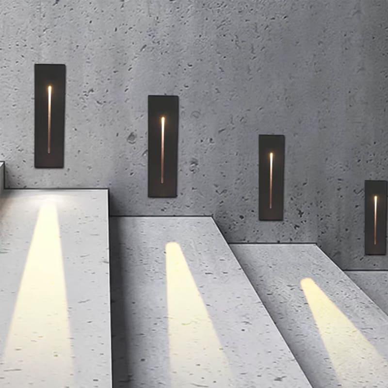 Светильник для лестниц со световой линией 202х57 мм Черный (10018) - фото 3 Светильник для лестниц со световой линией 202х57 мм Черный (10018) - фото 3