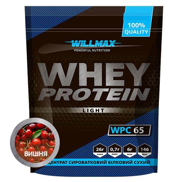 Протеїн сироватковий Whey Protein 65% Willmax 1 кг Вишня (3112) - фото 1