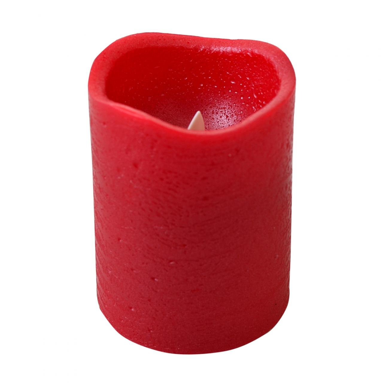 Свеча Yes! Fun LED 7,5х10 см восковая Красный (0710357)