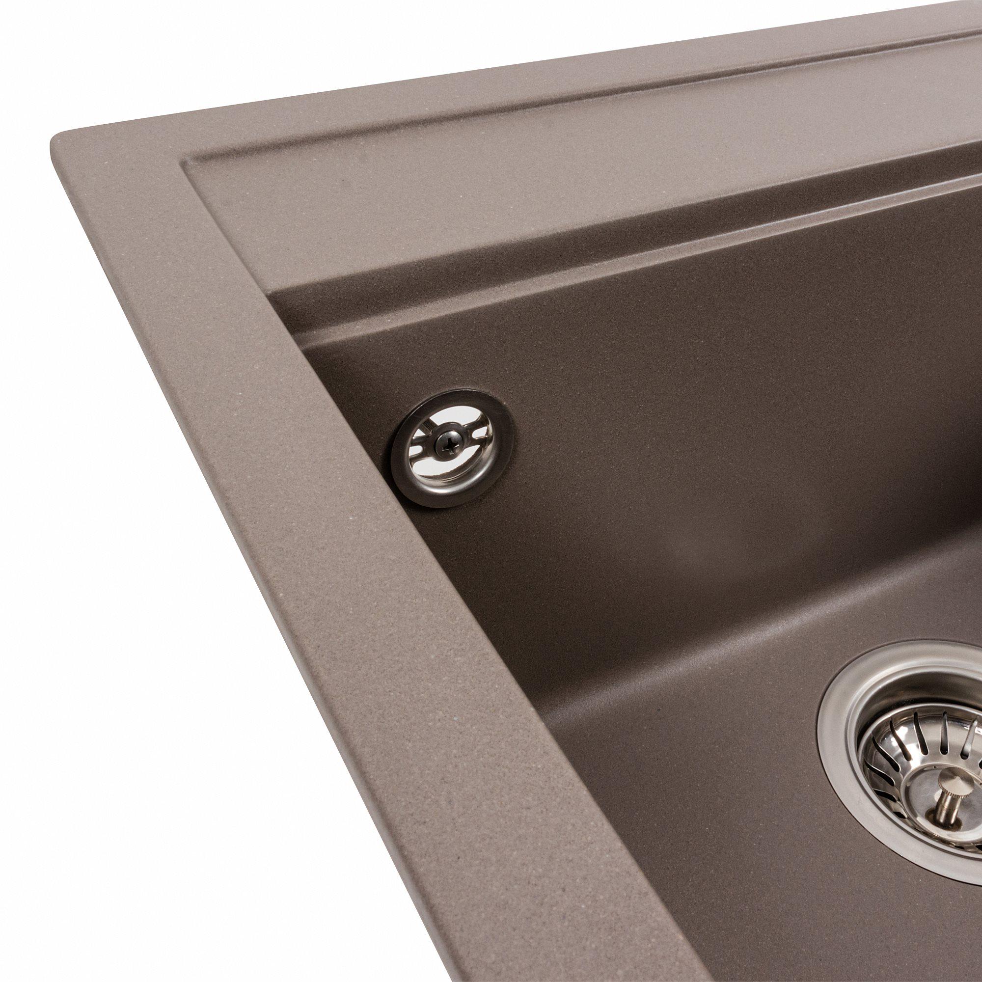 Мийка для кухні гранітна Platinum 5149 FIESTA матова Дюна - фото 4 Мийка для кухні гранітна Platinum 5149 FIESTA матова Дюна - фото 4