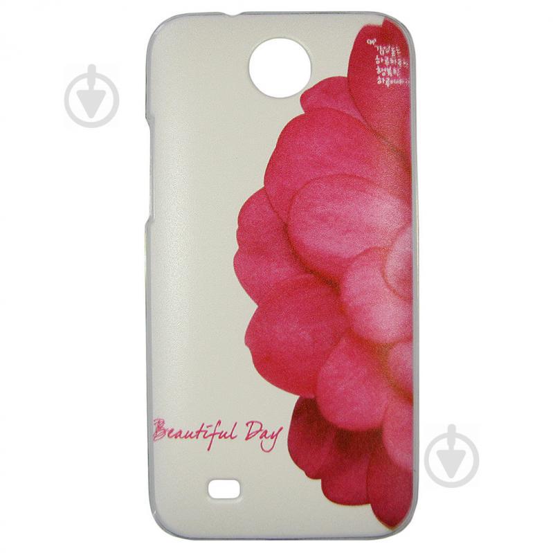 Чехол с рисунком Printed Plastic для HTC Desire 300 Цветок (hub_XvTe81619)