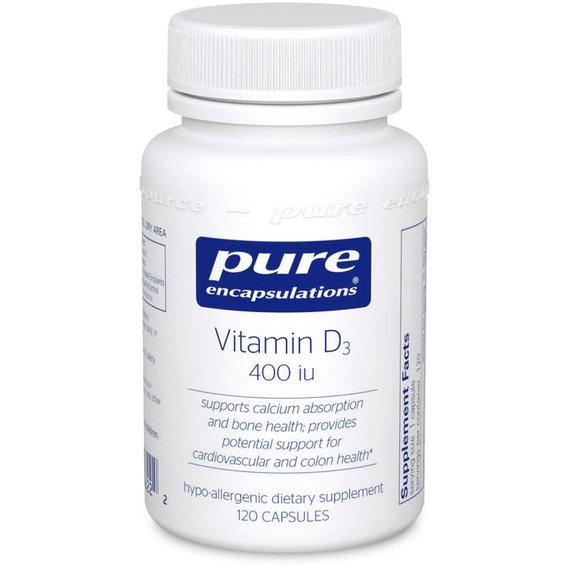 Витамин D Pure Encapsulations Vitamin D3 10 mcg/400 IU 120 Caps (PE-00622) Витамин D Pure Encapsulations Vitamin D3 10 mcg/400 IU 120 Caps (PE-00622)