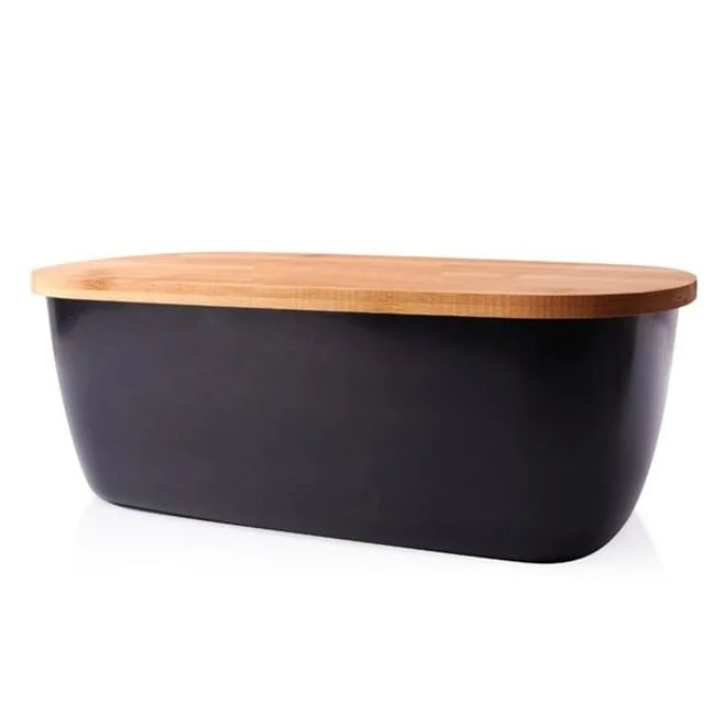 Хлебница Flora бамбуковая Черный (30216)