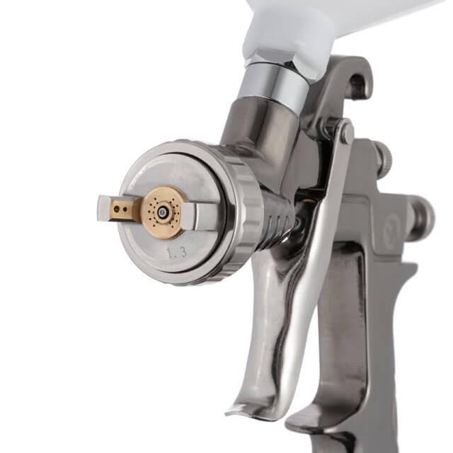 Краскопульт пневматический Storm Intertool PT-0138 LVLP форсунка 1,3 мм верхний пластиковый бачок 600 мл 2бар (1661224571) - фото 2 Краскопульт пневматический Storm Intertool PT-0138 LVLP форсунка 1,3 мм верхний пластиковый бачок 600 мл 2бар (1661224571) - фото 2