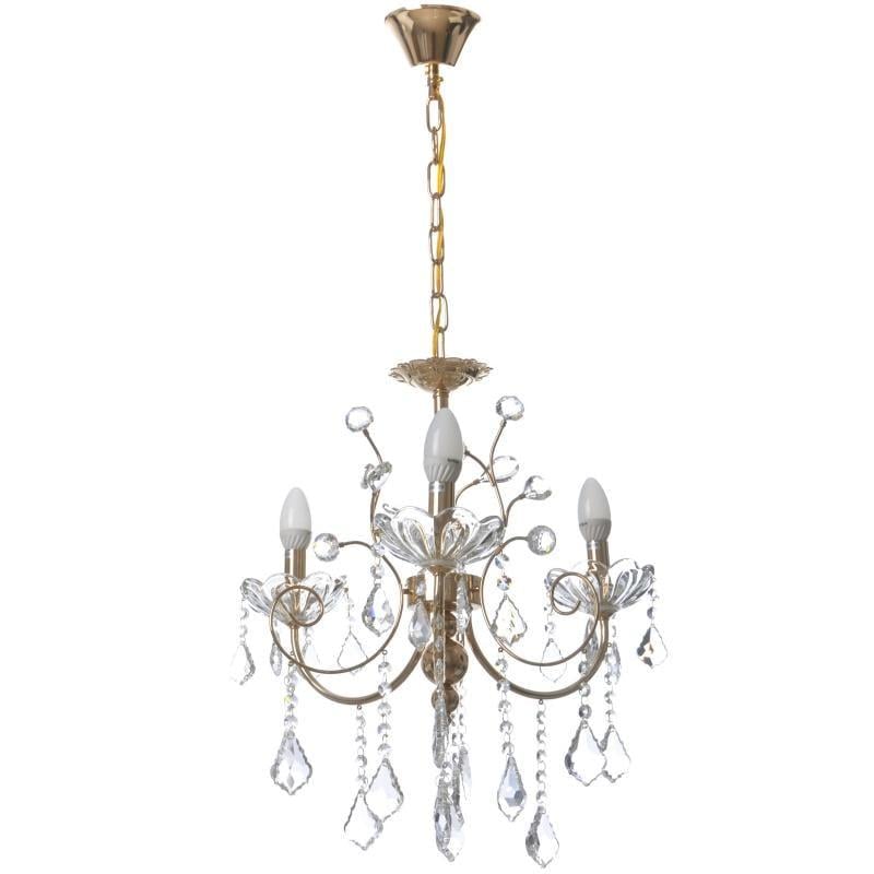 Люстра свеча подвесная прованс хрустальная Brille BCL-657S/3 E14 FGD