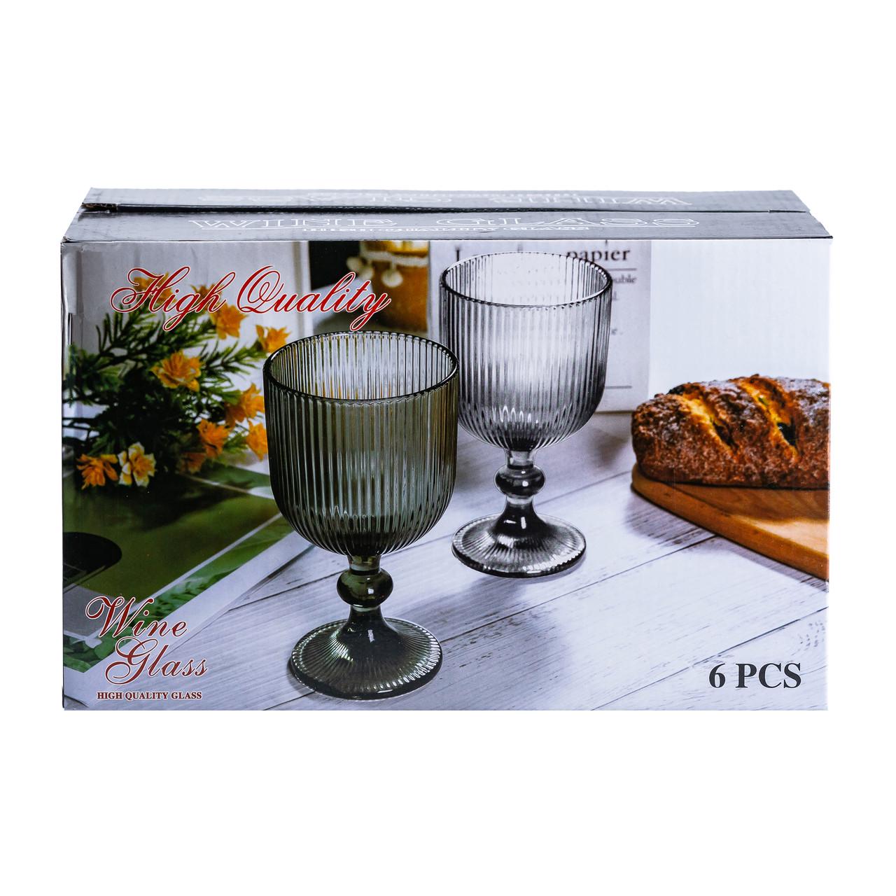 Набір бокалів столових із товстого скла під кришталь 6 шт. (HP4152) - фото 3 Набір бокалів столових із товстого скла під кришталь 6 шт. (HP4152) - фото 3