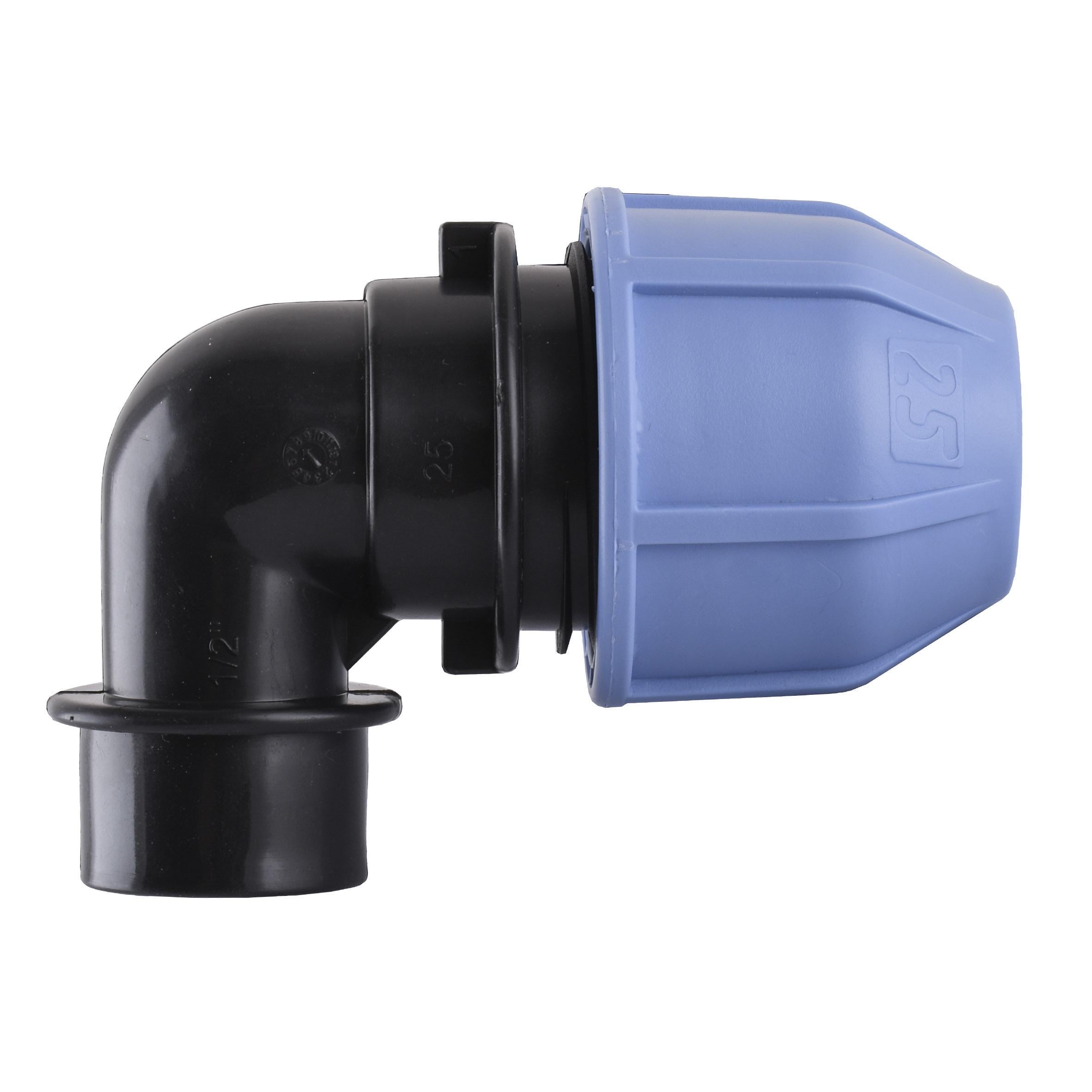 Колено ПНД Vsplast 25 мм x 1/2" ВР 4002 (000005441)