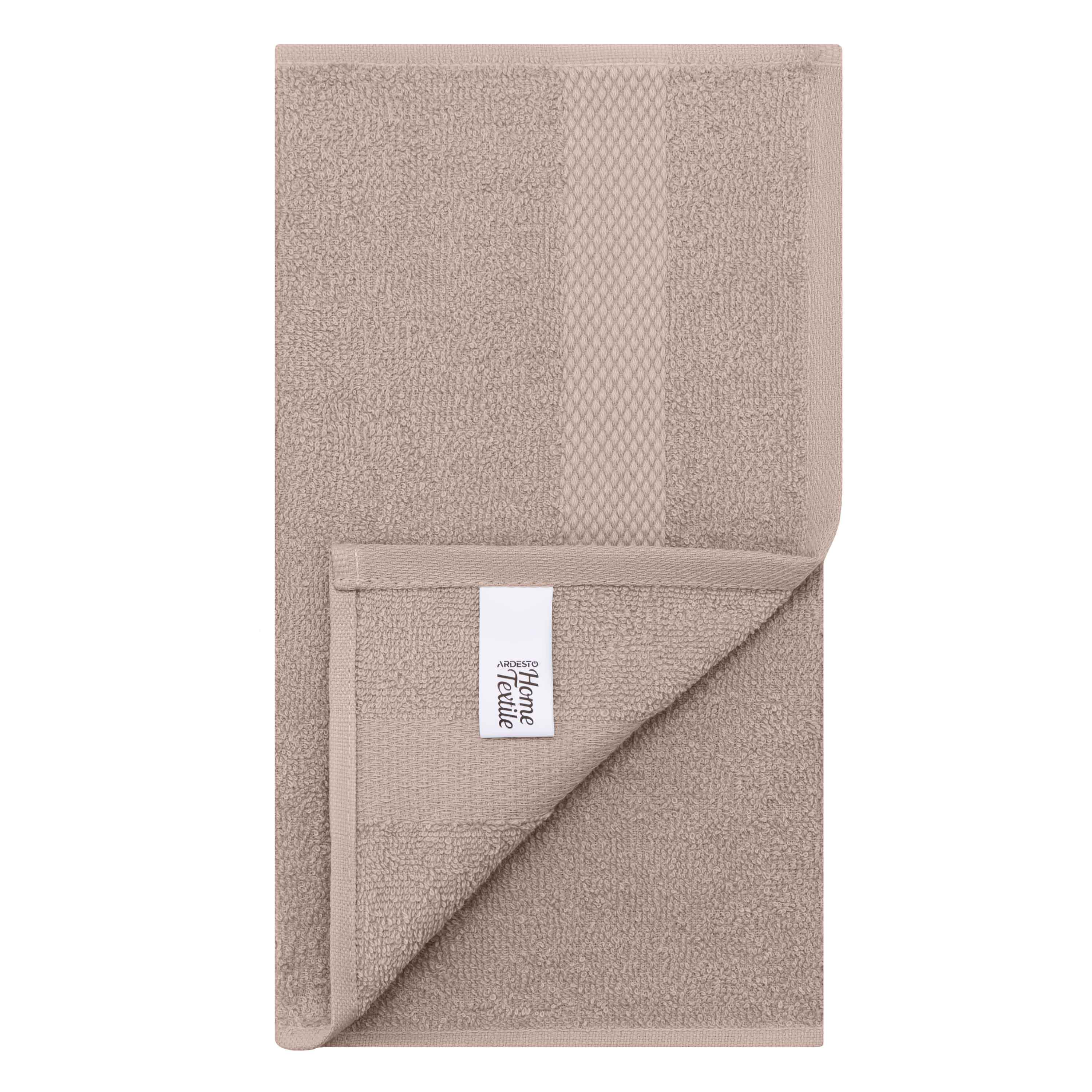 Рушник махровий Ardesto Essence 30х50 см Бежевий (ART2230BE) - фото 5 Рушник махровий Ardesto Essence 30х50 см Бежевий (ART2230BE) - фото 5