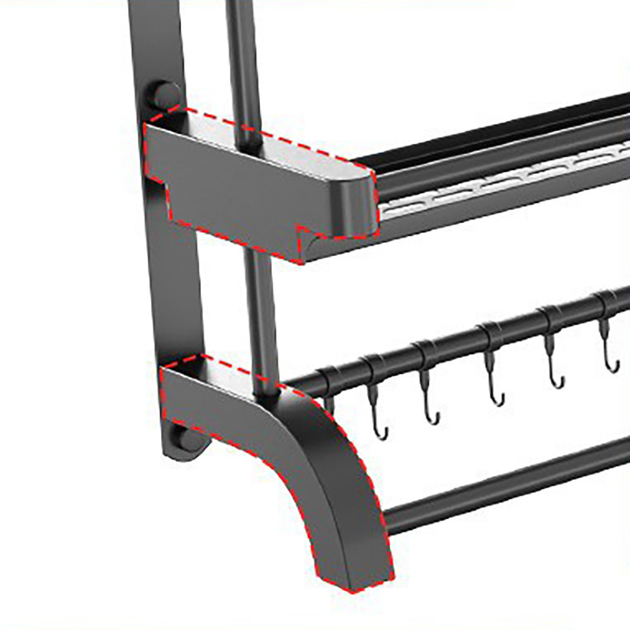 Полиця у ванну кімнату для рушників та шампунів 39,5х18 см (AND-105-20-22PCS) - фото 5 Полиця у ванну кімнату для рушників та шампунів 39,5х18 см (AND-105-20-22PCS) - фото 5