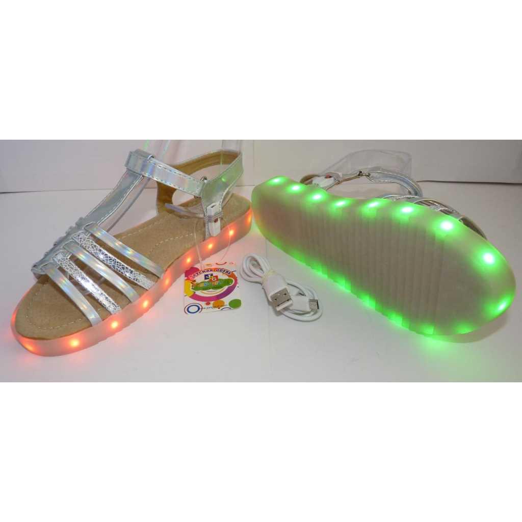 Босоножки для девочки Jong Golf 109-966-619 р. 24 15 см Серебристый