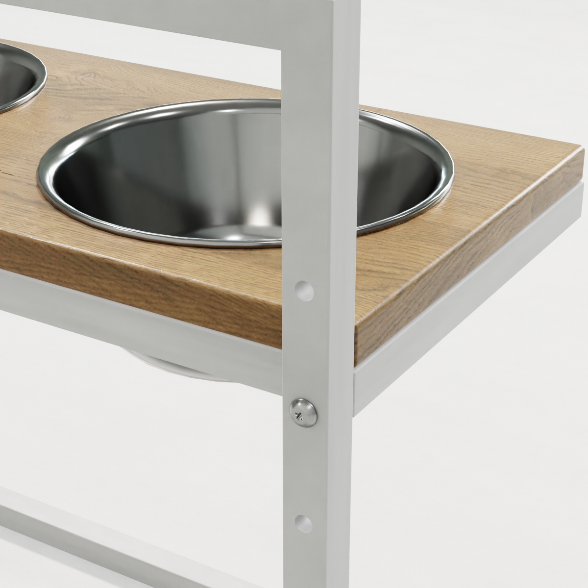 Миски на регулируемой подставке для больших собак Hollky Flex L 2х1,8 л (FL-502850-WHNT) - фото 4 Миски на регулируемой подставке для больших собак Hollky Flex L 2х1,8 л (FL-502850-WHNT) - фото 4