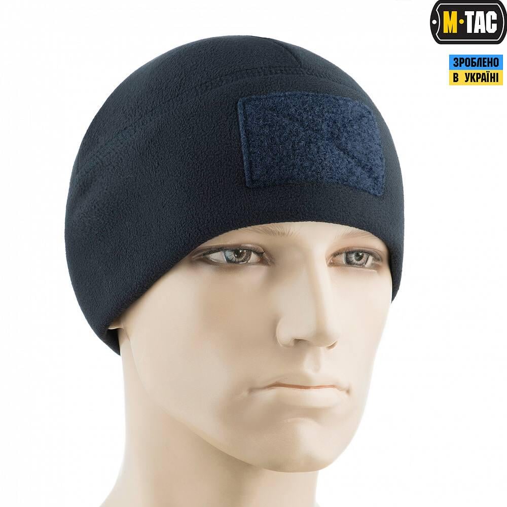 Шапка M-Tac Watch Cap Elite флис с липучкой М Dark Navy Blue - фото 3