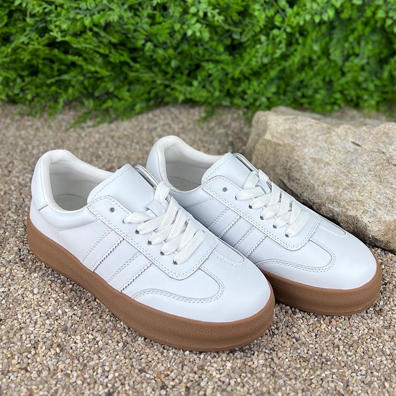 Кеди жіночі шкіряні Е-007013-1 p. 40 25,5 см Білий - фото 3