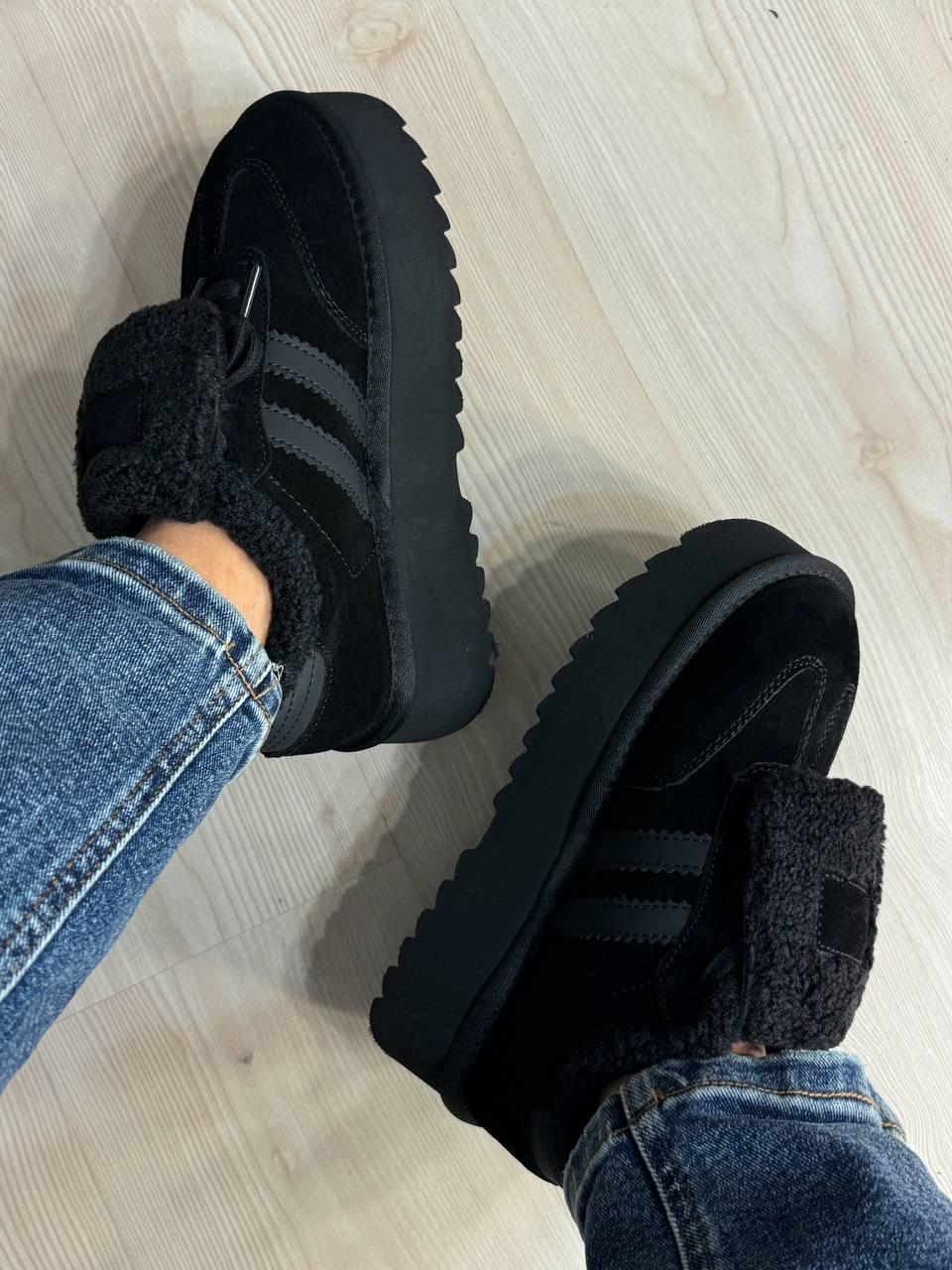 Черевики жіночі Hengji 009-1 уггі замшеві на хутрі р. 36 Чорний (5857) - фото 2 Черевики жіночі Hengji 009-1 уггі замшеві на хутрі р. 36 Чорний (5857) - фото 2