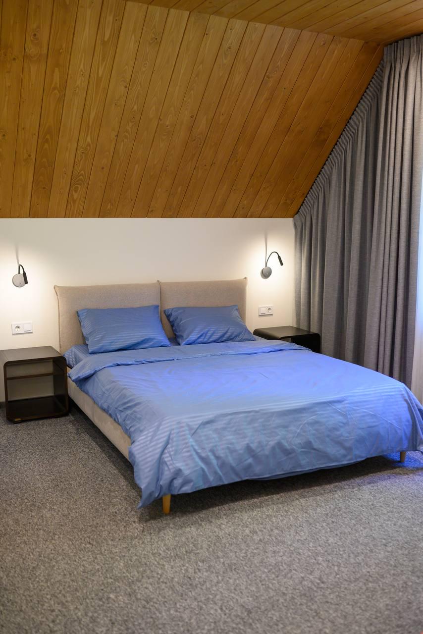 Комплект постільної білизни Signorina Siena зі страйп-сатину євро 50х70 см/70х70 см Блакитний (0015E) - фото 3