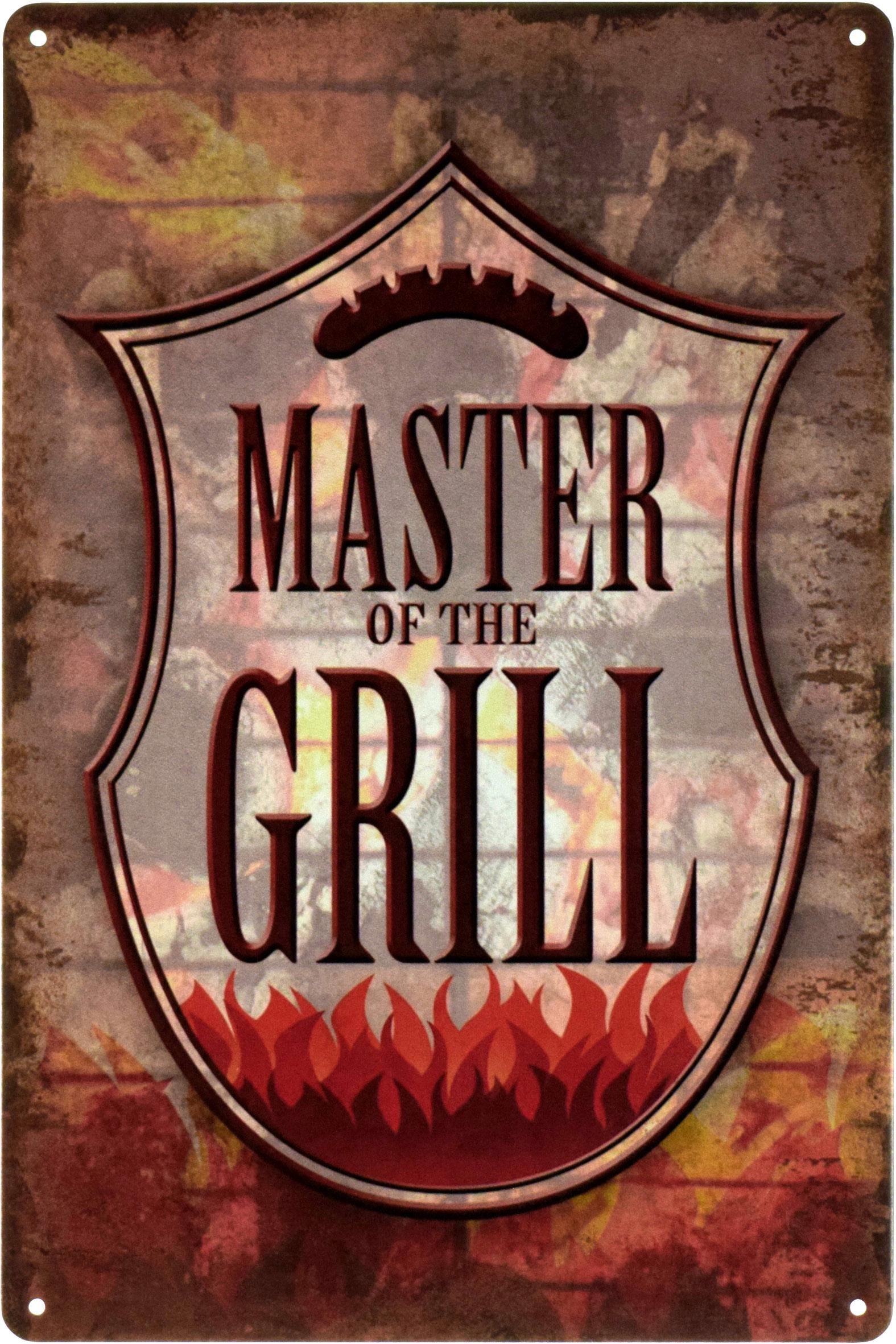 Металлическая табличка Мастер Гриля/Master Of The Grill 20x30 см