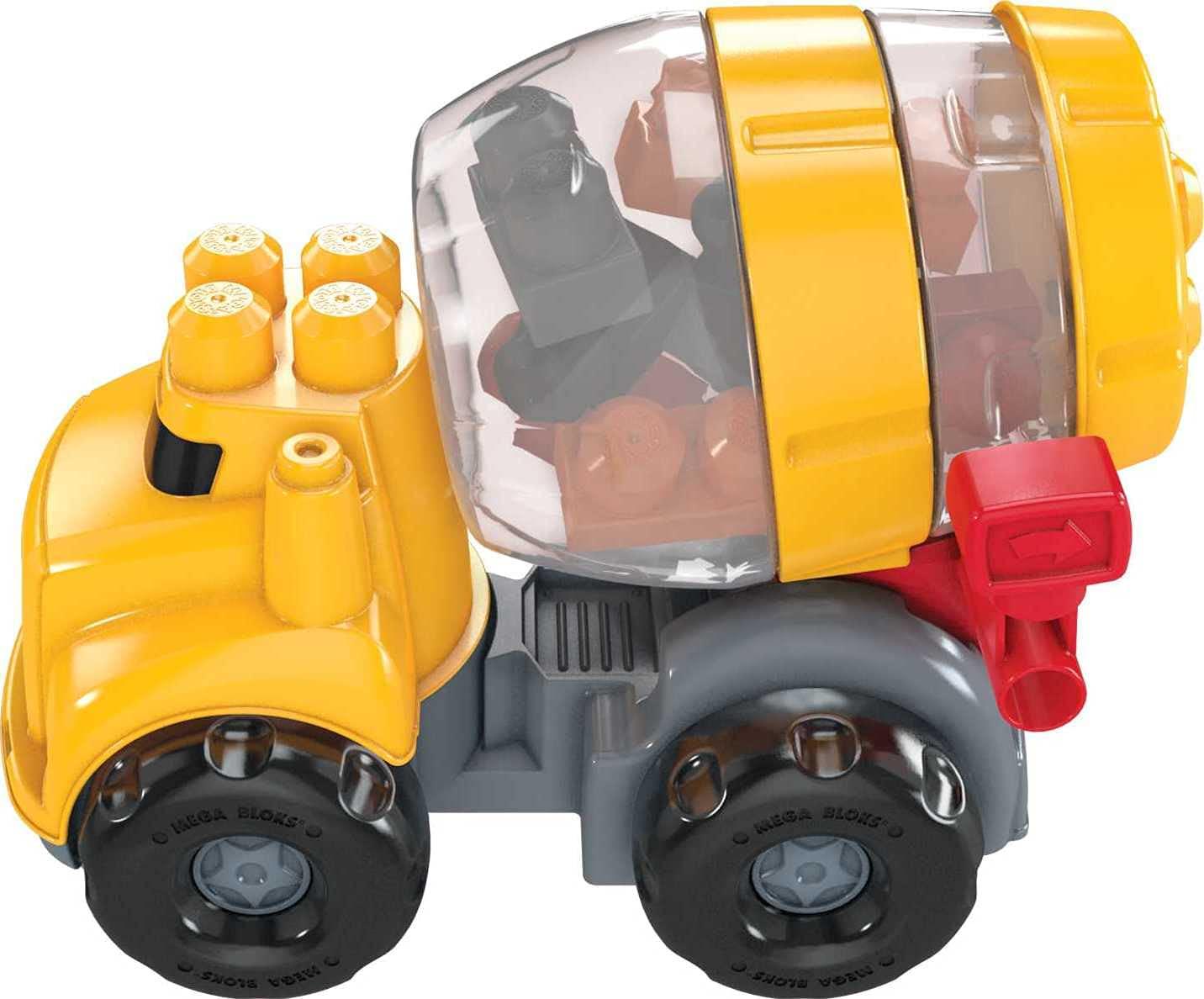 Конструктор Бетономешалка Мега Блокс Mega Bloks CAT Cement Mixer 9 деталей (GFG11) - фото 3