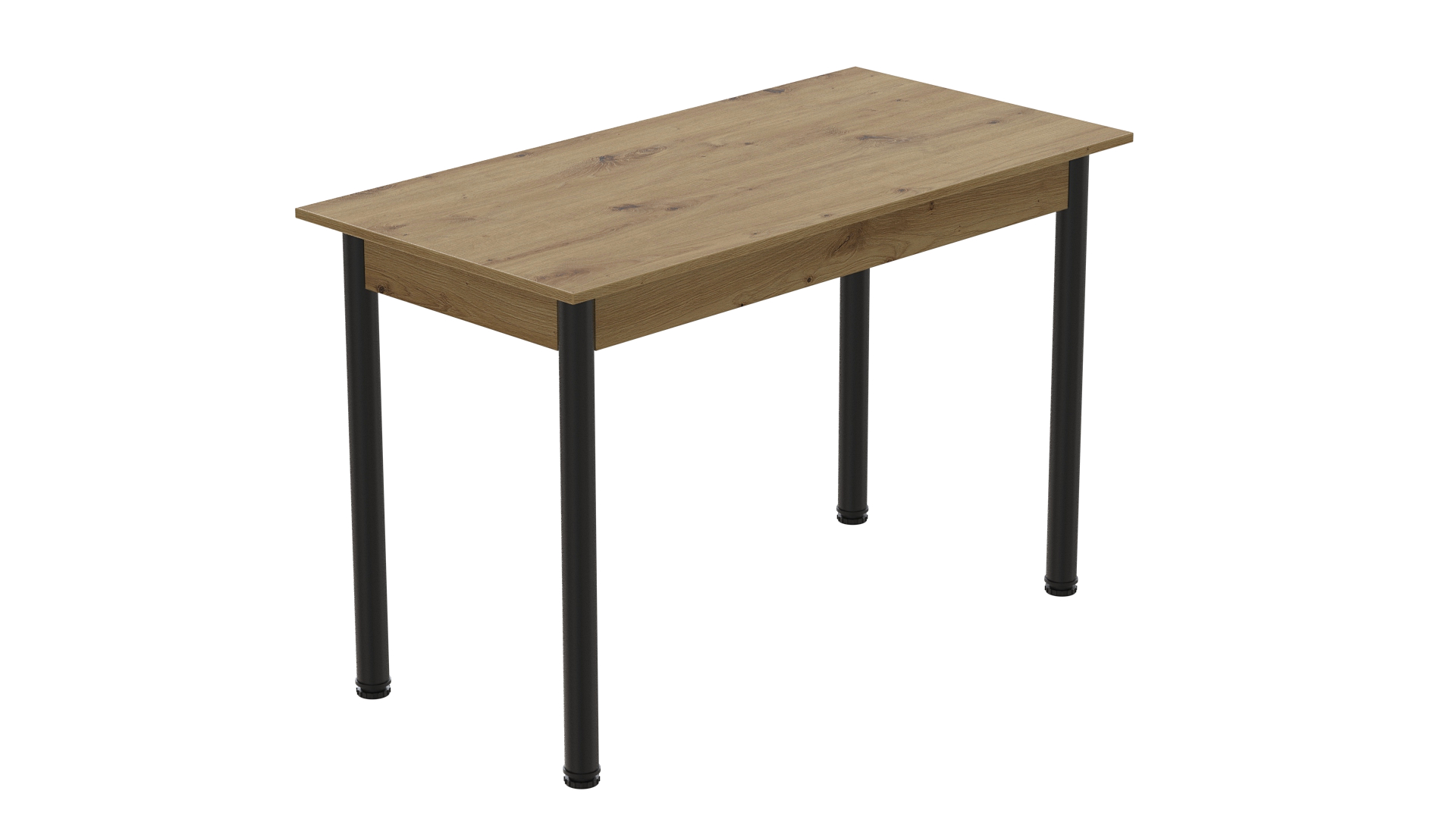 Стол кухонный Ferrum-decor Бенита ДСП 16 мм 75x120x60 см Черный/Дуб Артизан (BEN0006)