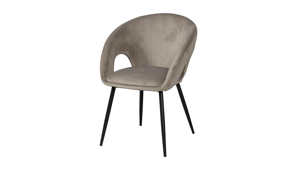 Стілець Міллі метал сидіння тканина 590x580x805 мм Бежевий