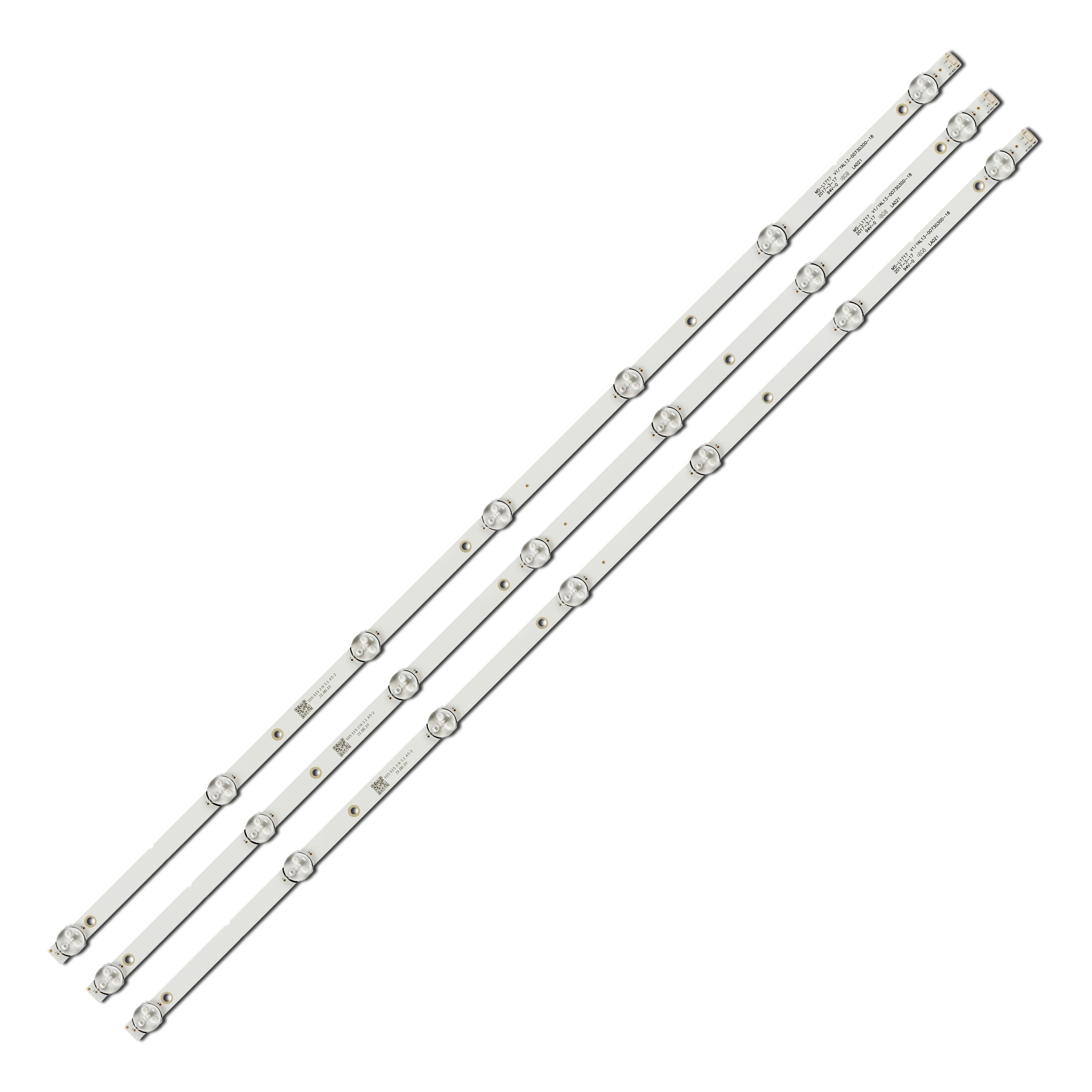 Комплект LED подсветки для TV MS-L1717 V1 JL.D40071330-001DS-M YAL13-00730300-18 RF-AZ400E30-0701S-11 40" 3 шт. (ART-15092)