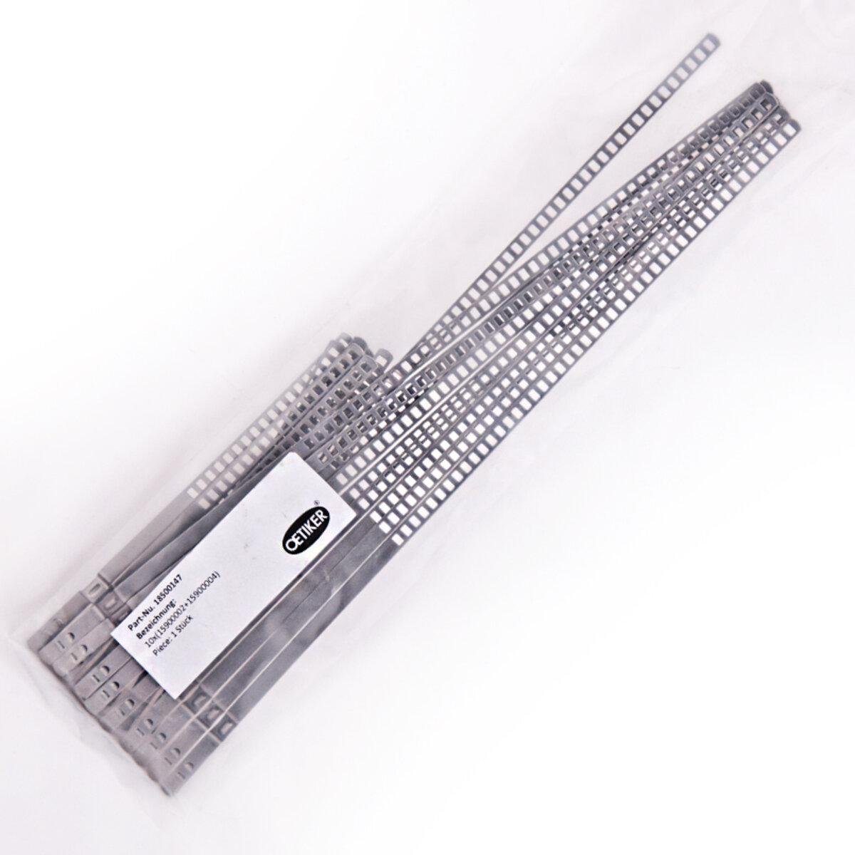 Комплект хомутів черв'ячних універсальних побутових багаторазових OETIKER нержавіюча сталь (18400376)