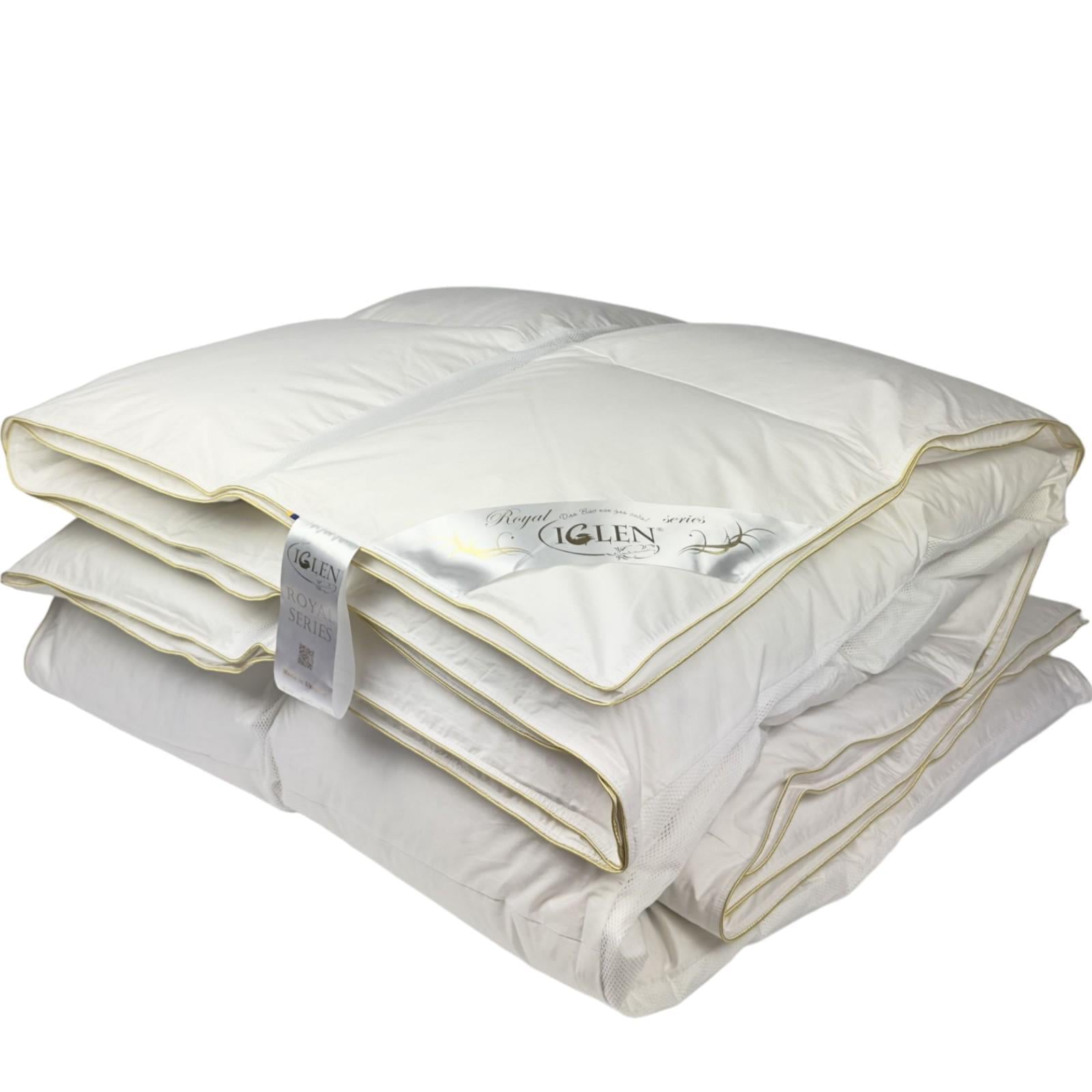 Одеяло пуховое IGLEN Royal Series Climate-comfort с серым пухом 160x215 см (16021510GRS)