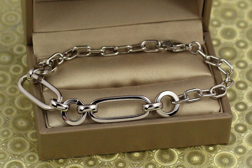 Браслет Xuping Jewelry якорный с крупными звеньями 20 см 10 мм Серебристый (2463806131) Браслет Xuping Jewelry якорный с крупными звеньями 20 см 10 мм Серебристый (2463806131)