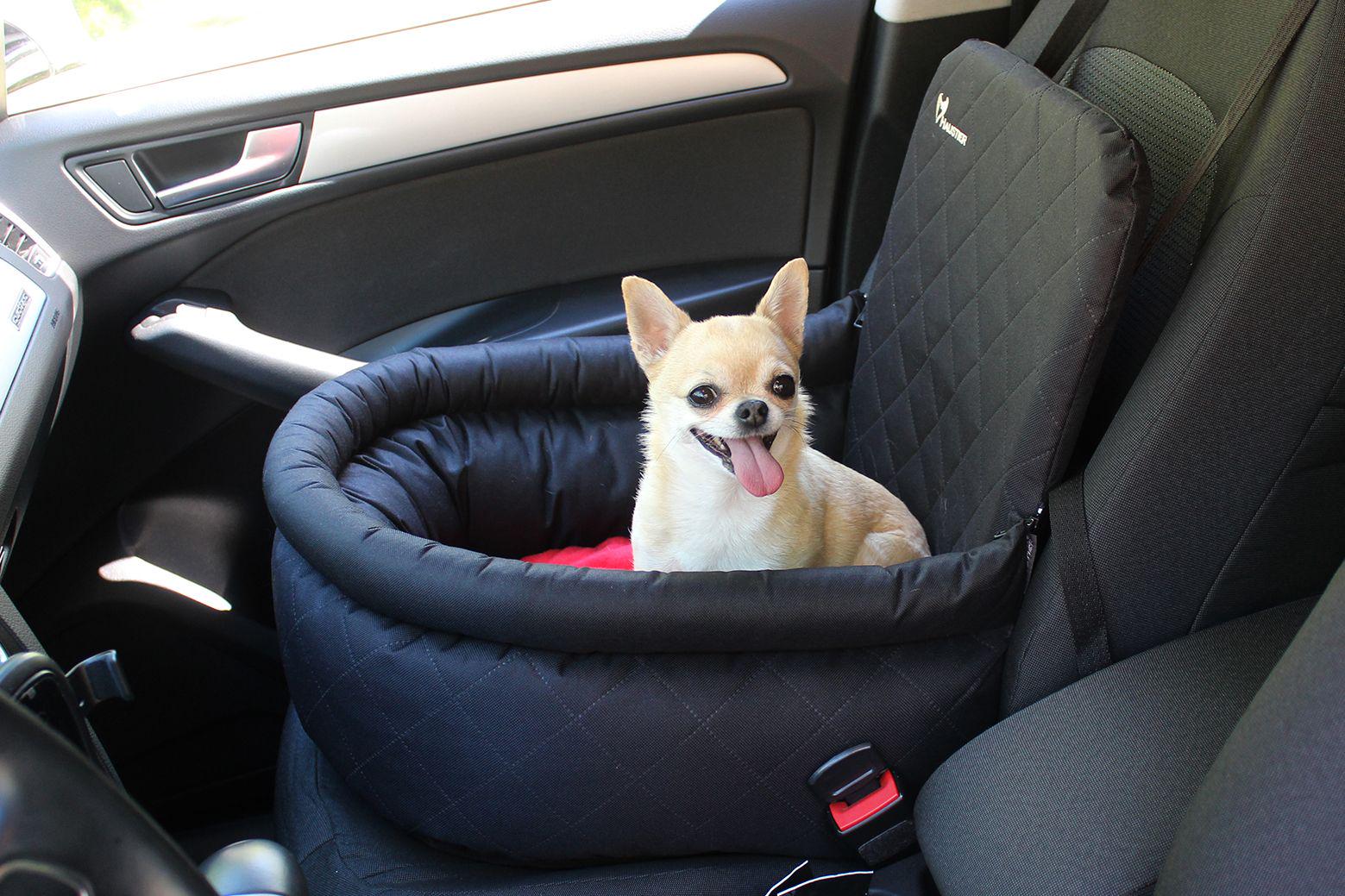 Автокресло для Собак Haustier Elegant Black M 45x45x24x52см (HT2-2-034) - фото 3 Автокресло для Собак Haustier Elegant Black M 45x45x24x52см (HT2-2-034) - фото 3