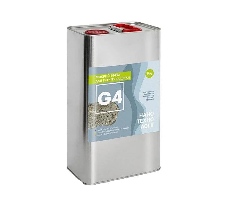 Гідрофобізатор для граніту та цегли G4-мокрий ефект 5 л (1881430767)