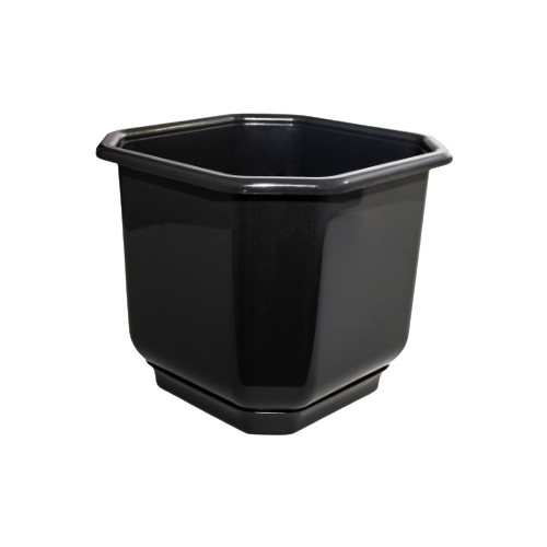 Вазон Алеана Дама з підставкою 36х36 см Граніт (УТ000096426) Вазон Алеана Дама з підставкою 36х36 см Граніт (УТ000096426)