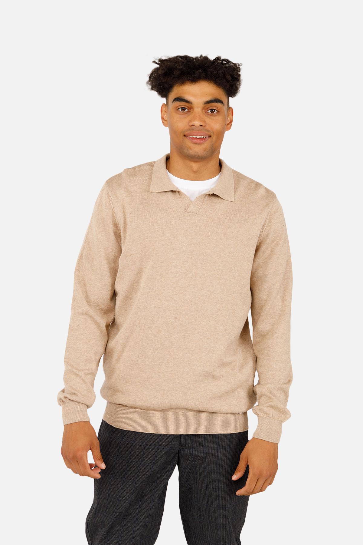 Джемпер-поло мужской ЦБ-00258040 р. 52 Капучино (SKT001015208)