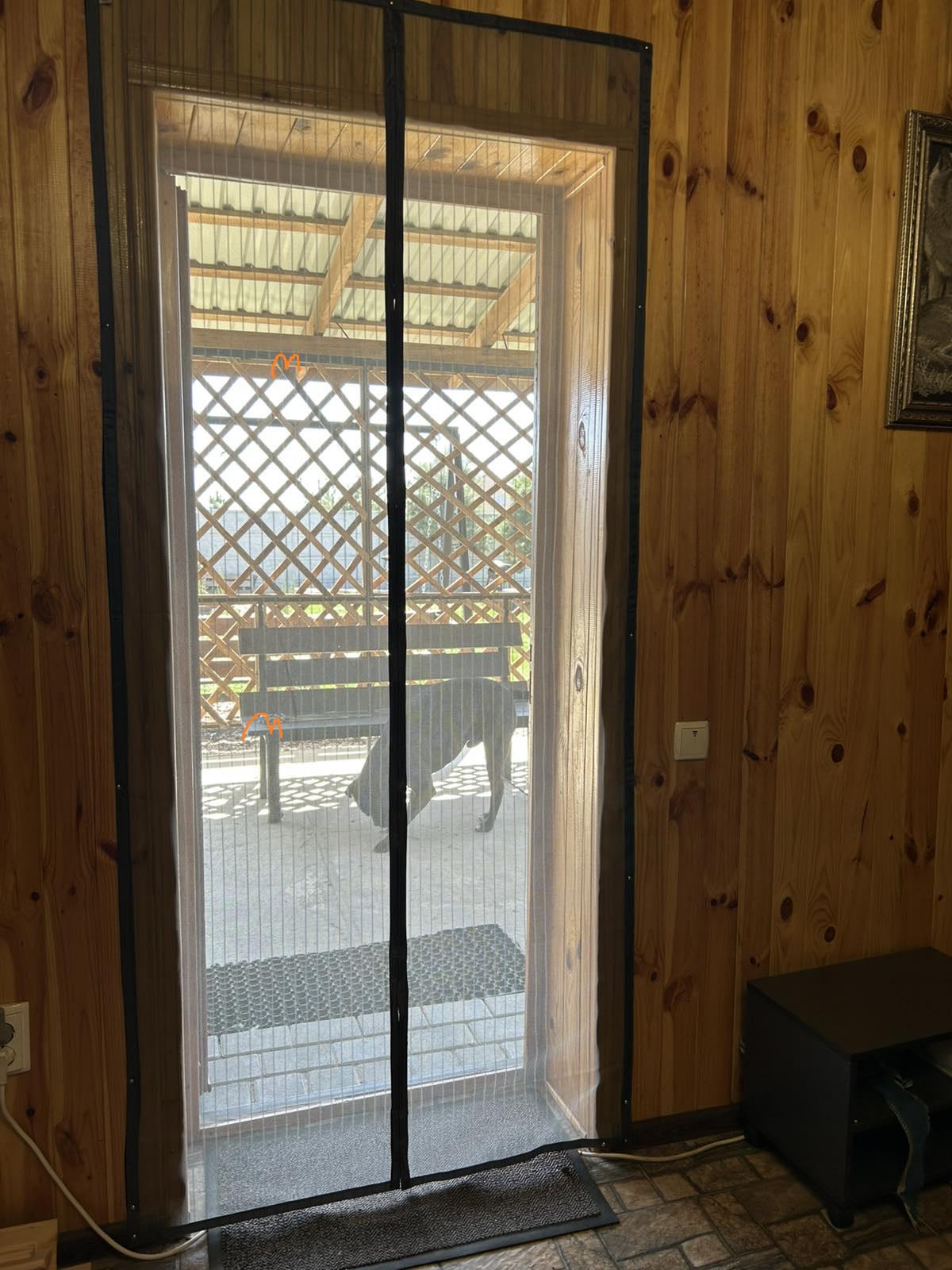 Сітка москітна на двері MVM на магнітах 820х2000 мм Титан - фото 8