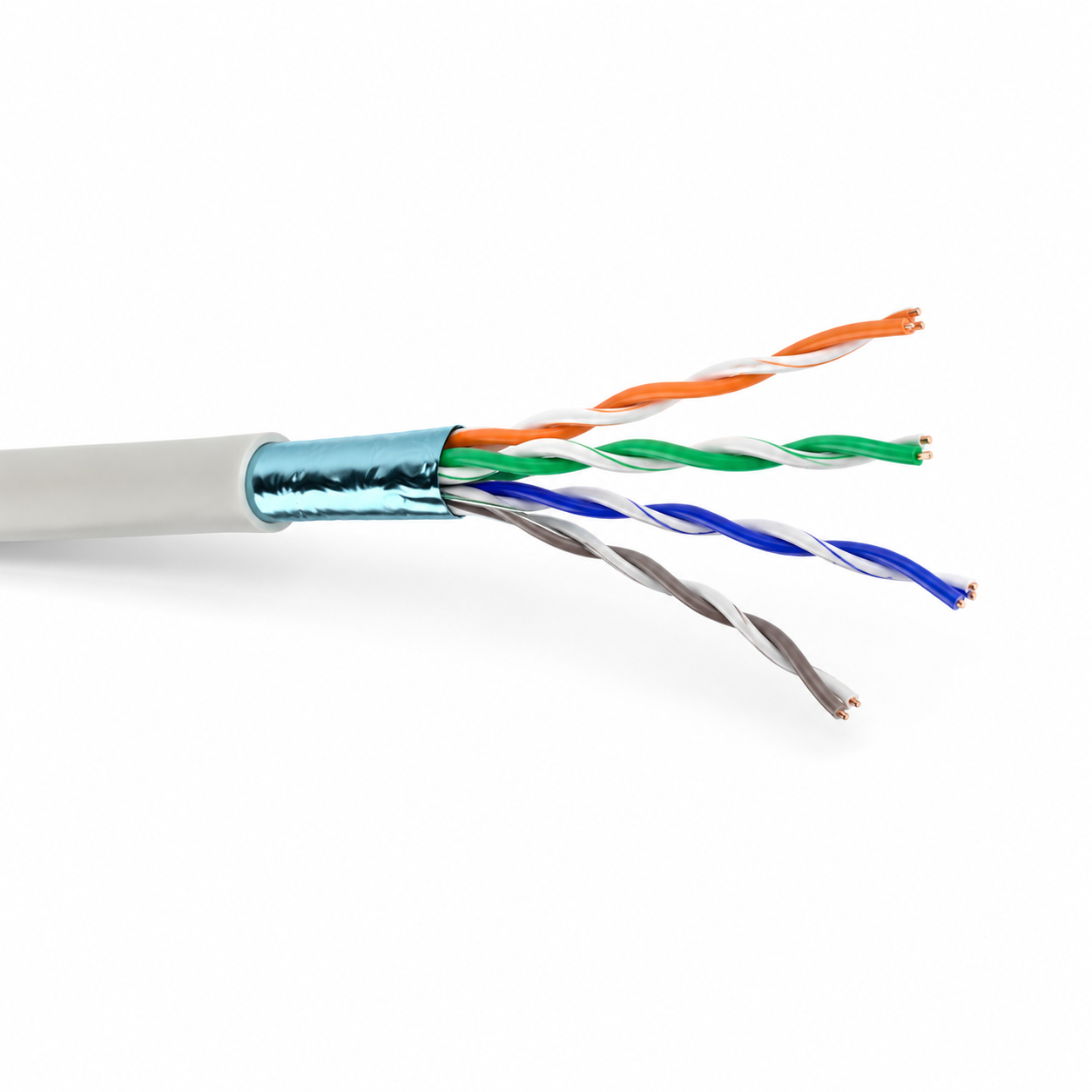 Кабель сетевой внутренний Одескабель КПВнг-HFЕ-ОП 4х2x0.51 F/UTP cat.5E LSFROH 305 м Белый