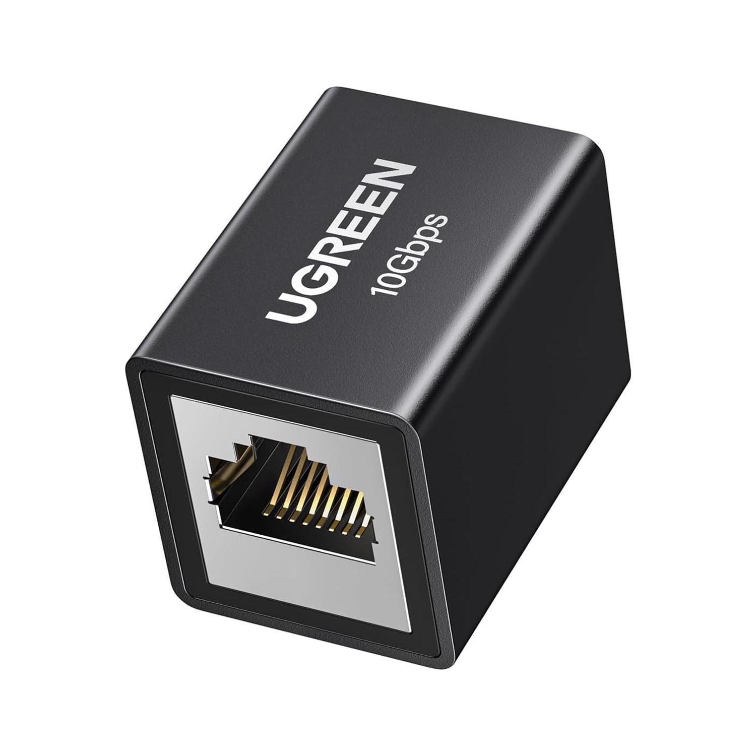 Соединитель RJ45 UGREEN NW261 10 Гбит/с Черный (25964)