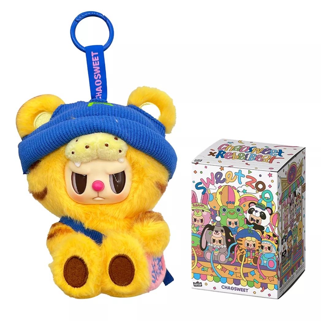 Мягкая игрушка-сюрприз с кольцом Pop Top Rebel Bear Sweet Zoo Зоомалыши 1 шт. (CSRB010)