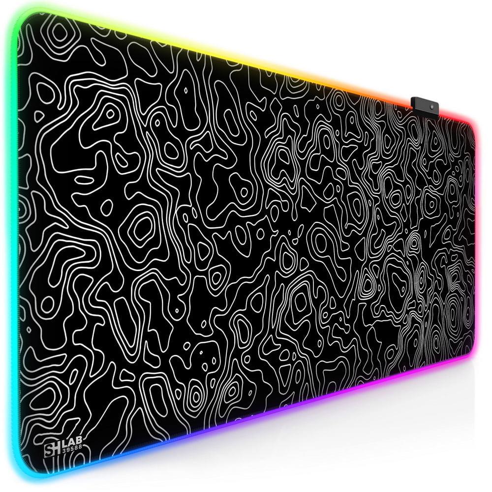 Коврик для мыши с подсветкой SHLab Spectra Капли SHM-846 80x40 см (39588)