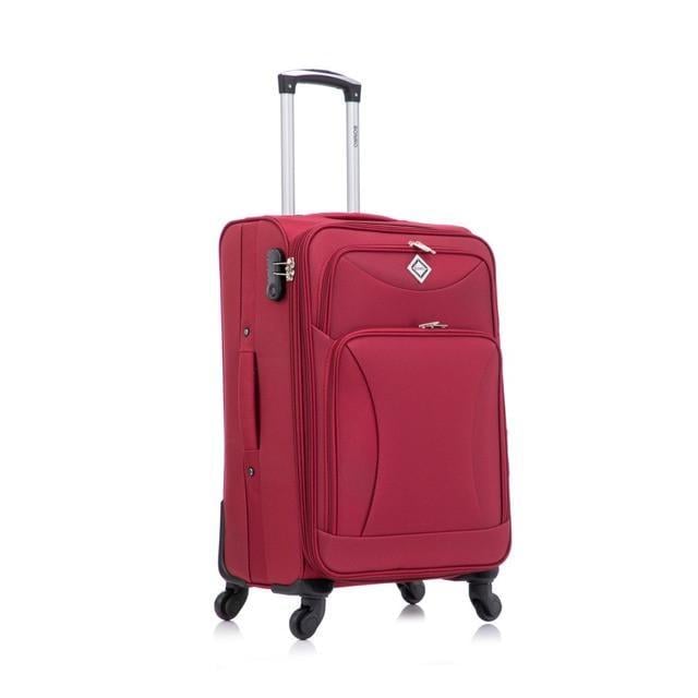 Чемодан Bonro Tourist 4 колеса средняя Вишневый (2761308519)
