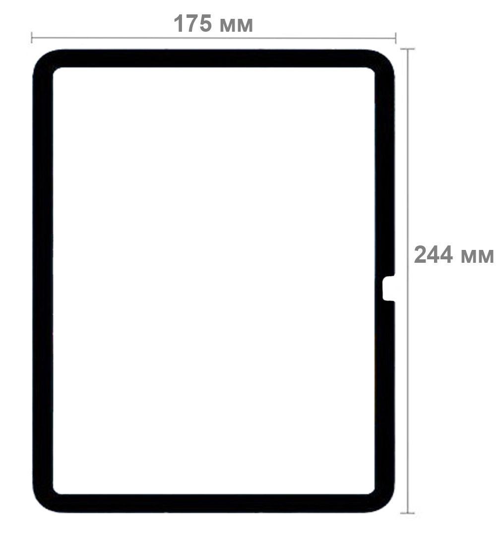 Захисне скло BeCover 10D для планшета Apple iPad 10,9" 2022 A2696/A2757/A2777/A3162 Black (2103561911) - фото 2