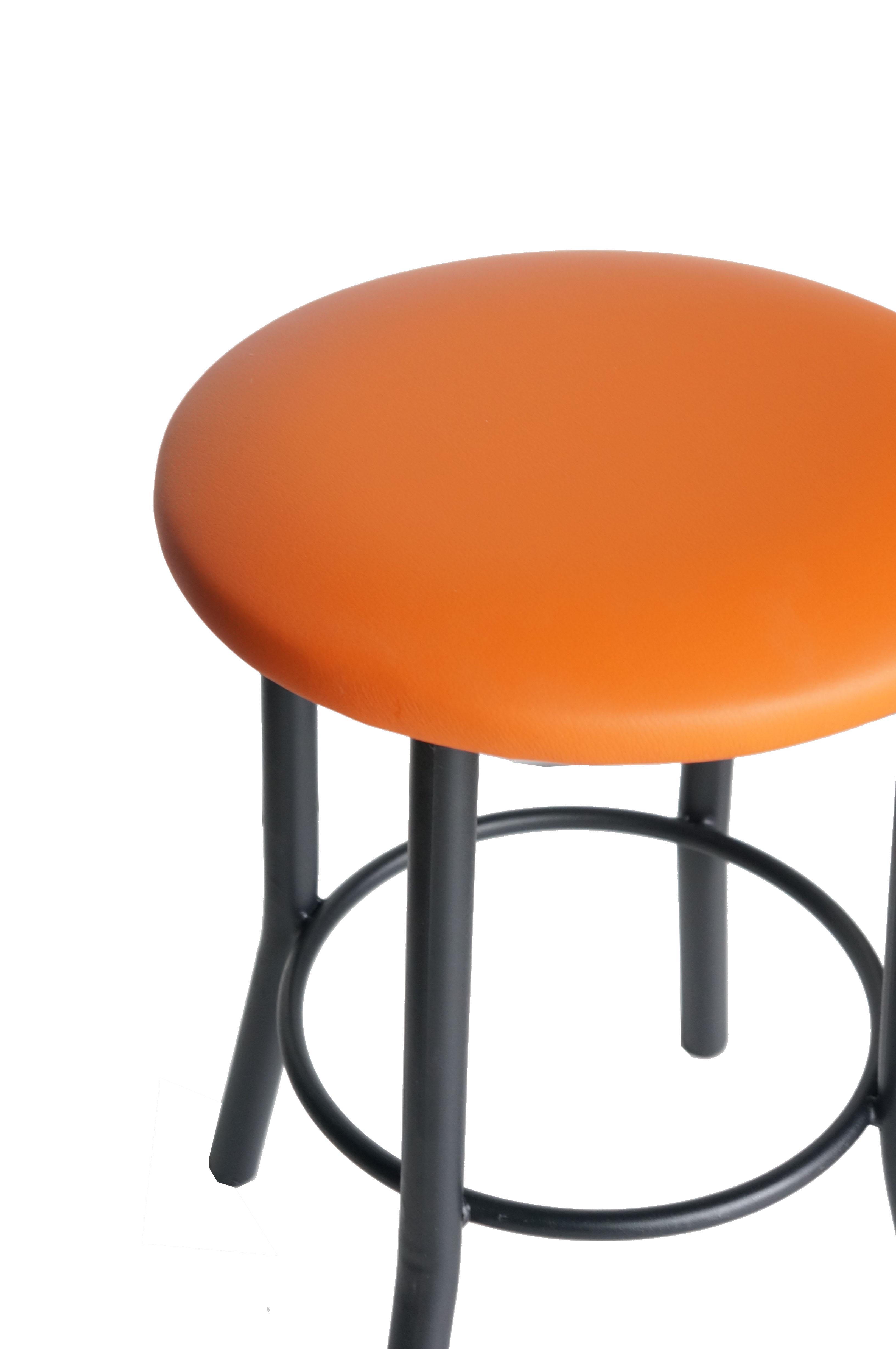 Табурет для кухни Тедди-Black кожзаменитель Оранжевый (U24842-03) - фото 2 Табурет для кухни Тедди-Black кожзаменитель Оранжевый (U24842-03) - фото 2