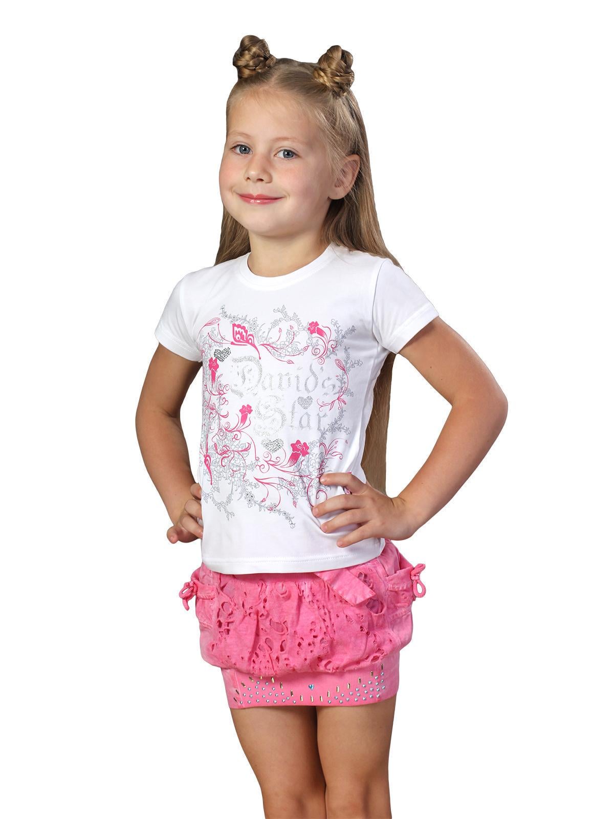 Футболка Дэвид стар 122 см Белый 25ф