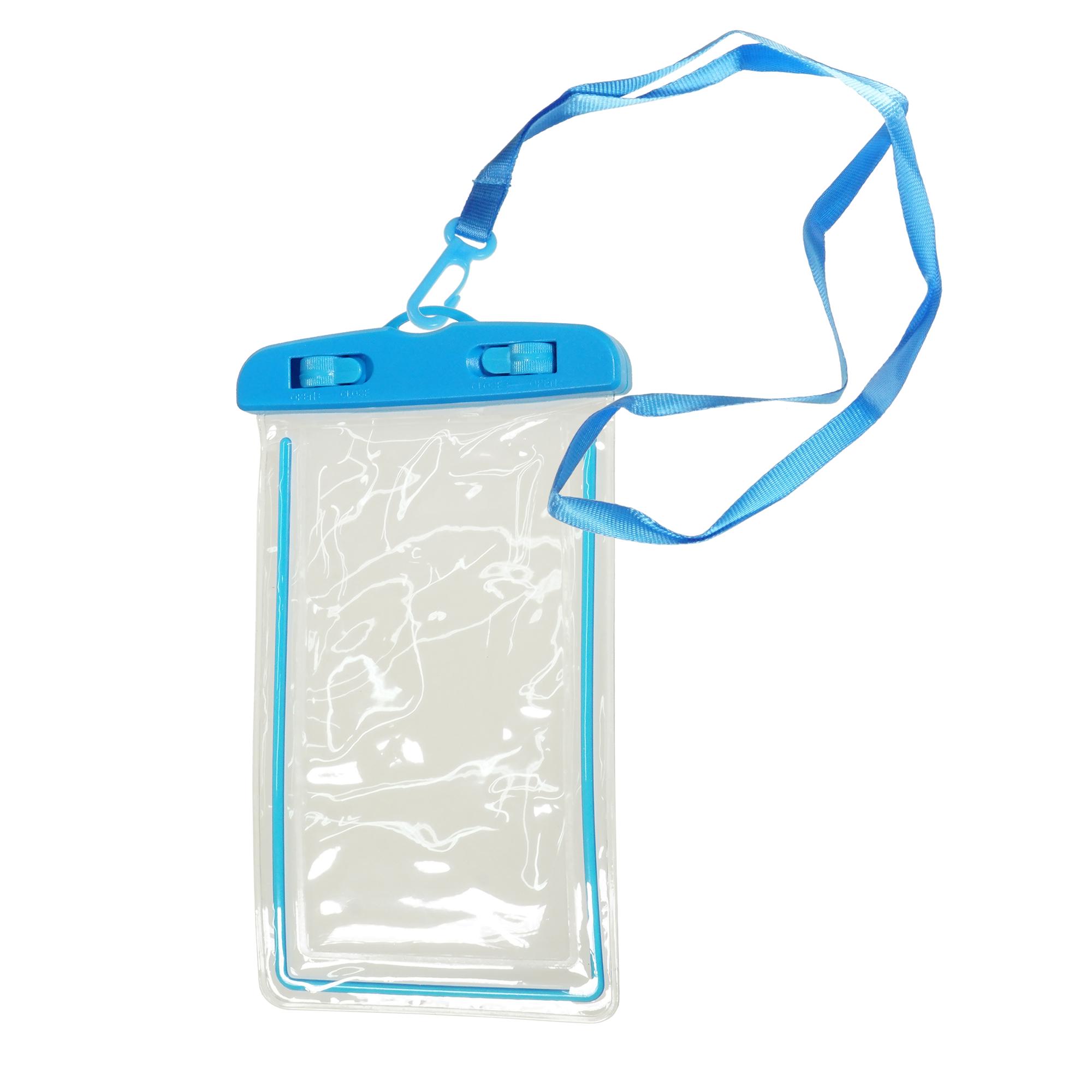 Чехол для телефона Wellamart водонепроницаемый Голубой / Прозрачный (46630001) Чехол для телефона Wellamart водонепроницаемый Голубой / Прозрачный (46630001)