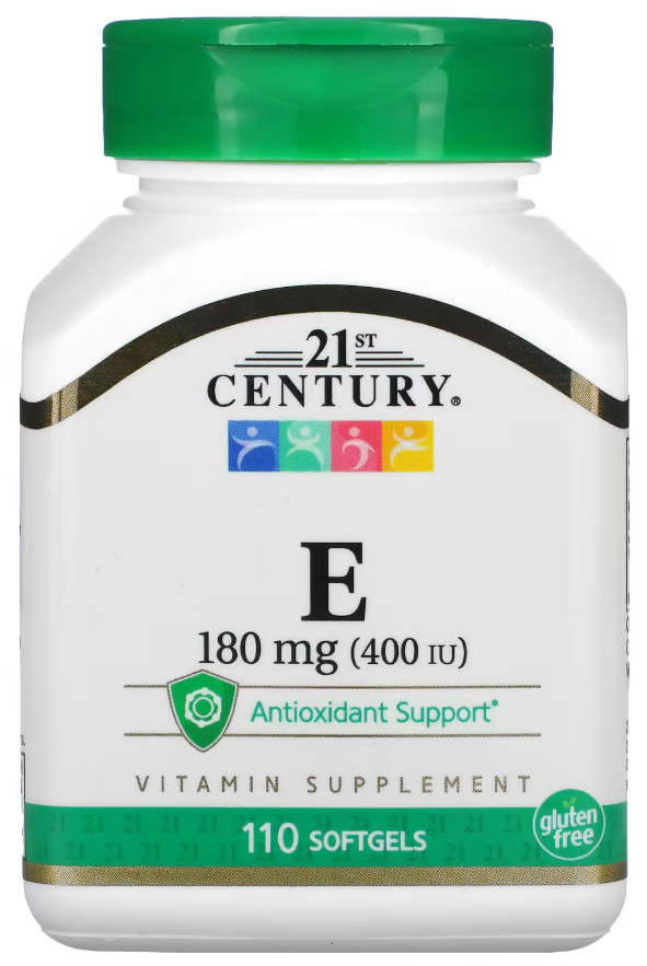 Вітамін Е 21st Century 400 МО 180 мг 110 софтгель