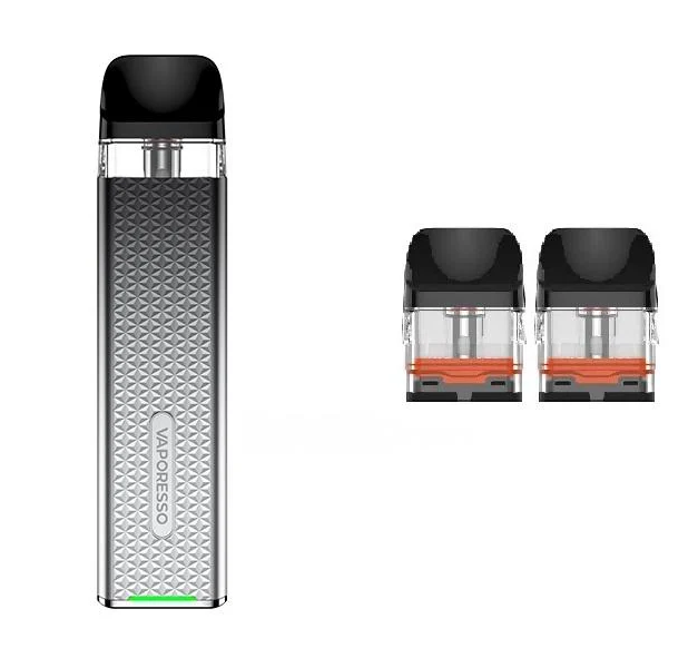 Електронна сигарета багаторазова Vaporesso XROS 3 Mini Kit та 2 додаткових картриджа Icy Silver (85794462)