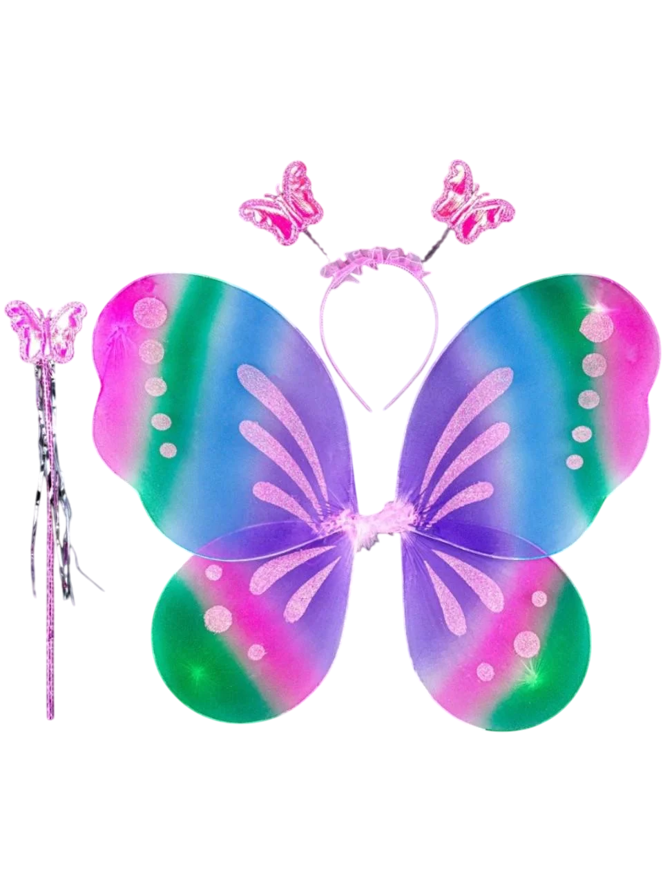 Крила-метелики Феї 39x44 см Різнокольоровий (2800207184)