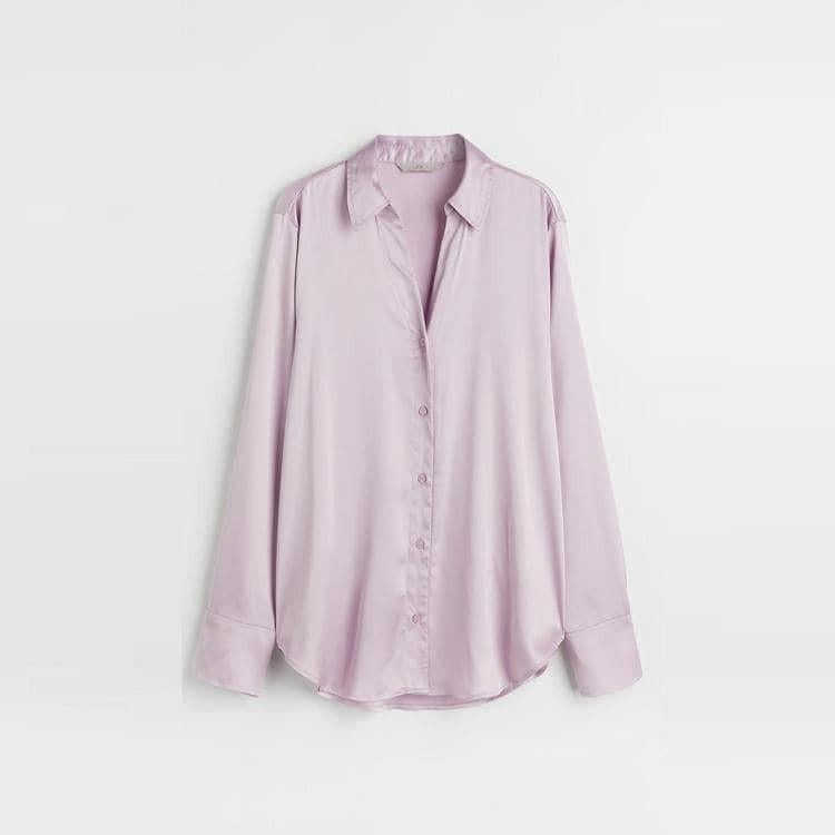 Блуза H&M M Світло-бузковий (X1202939703)