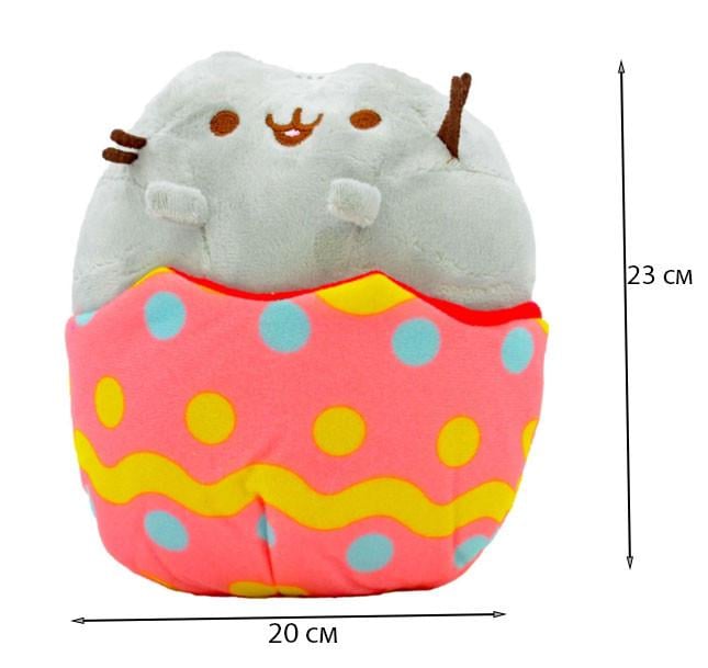 Іграшка м'яка кіт у яйці Big pusheen cat 23х20 см (n-1735) - фото 2