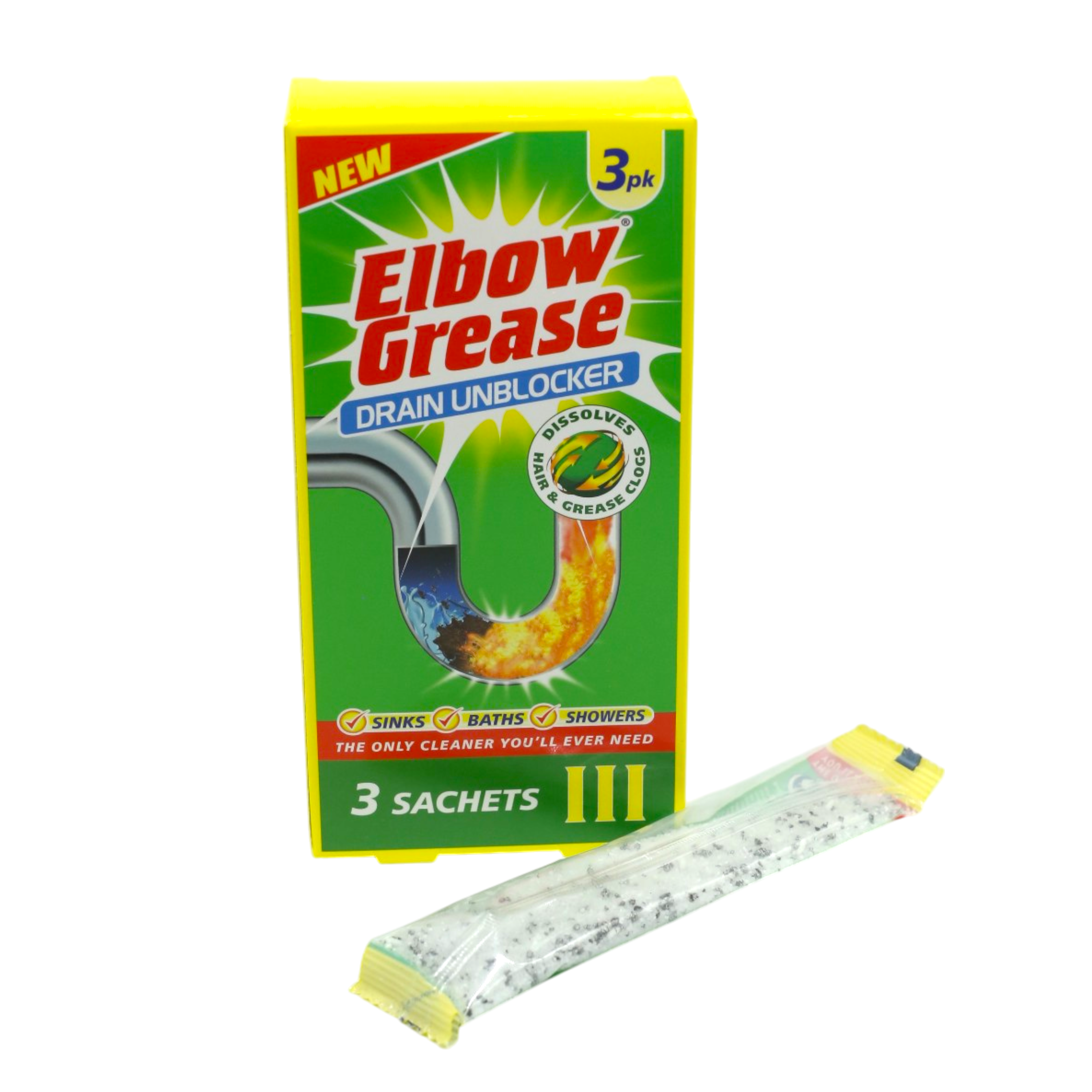 Саше для прочистки труб Elbow Grease 3x25 г (НФ-00008909) - фото 2 Саше для прочистки труб Elbow Grease 3x25 г (НФ-00008909) - фото 2