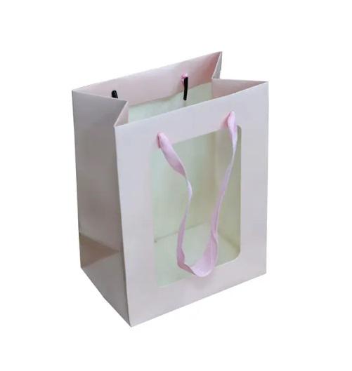 Подарочный пакет Stenson R33161-M Glitter frame 26х32х10 см