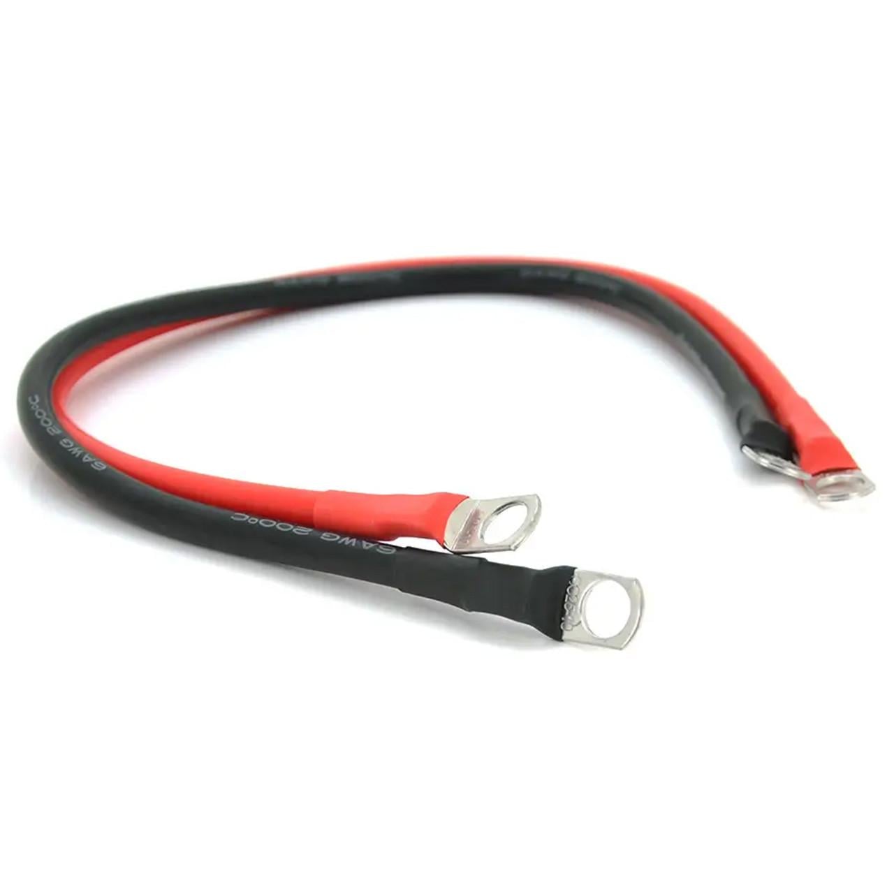 Перемичка-з'єднувач 6AWG для акумуляторів 50 см за 2 шт. (1801435) Перемичка-з'єднувач 6AWG для акумуляторів 50 см за 2 шт. (1801435)