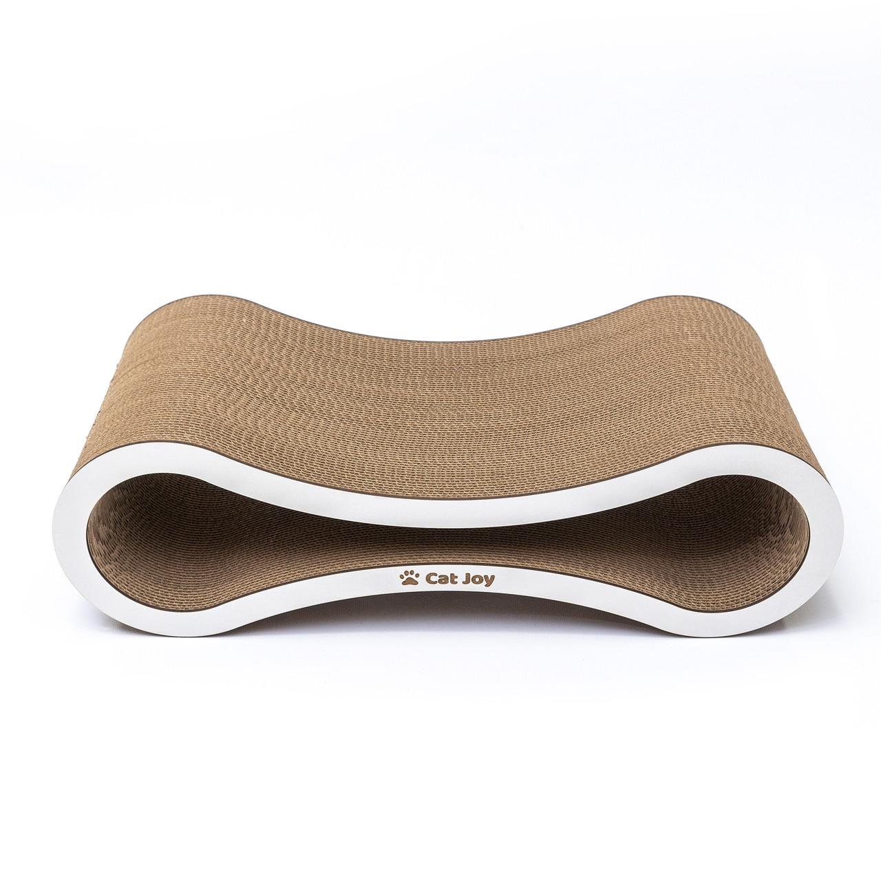 Дряпка-лежанка для кота Cat Joy на підлогу з гофрокартону 59х18х25 см (1857203761)